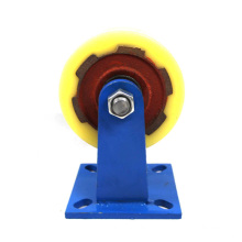 6  inch overweight flat plate rigid Iron nylon casters